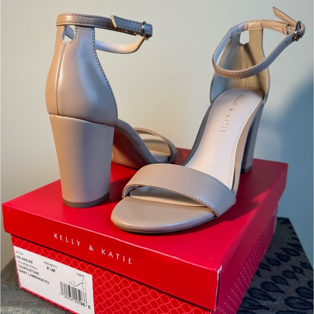 Kelly & Katie Taupe Heeled Sandal